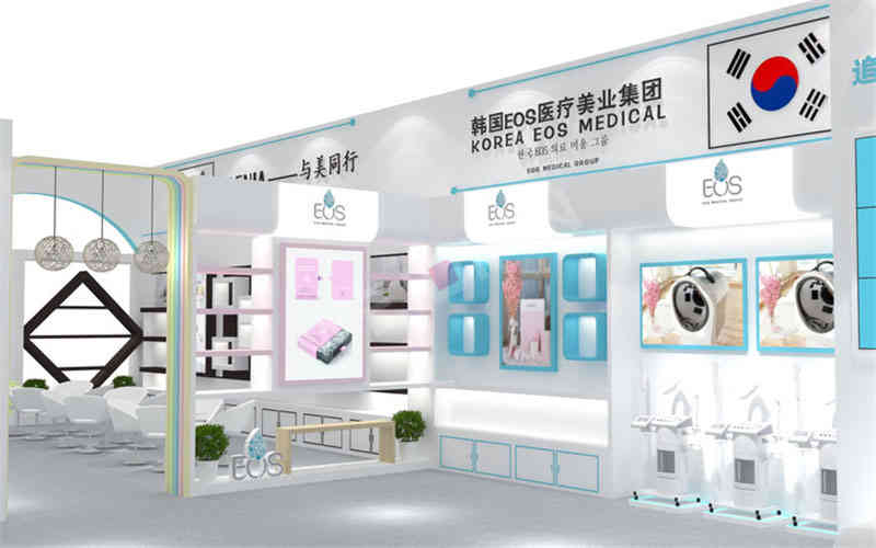 特裝展臺(tái)韓國EOS美博會(huì)廣州廣交會(huì)展臺(tái)設(shè)計(jì)搭建 特裝展臺(tái)韓國EOS美博會(huì)廣州廣交會(huì)展臺(tái)設(shè)計(jì)搭建
