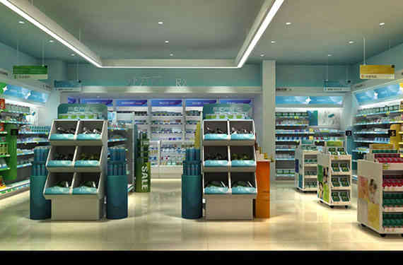 廣州展廳設計公司海王星辰終端形象藥店裝修設計 廣州展廳設計公司海王星辰終端形象藥店裝修設計