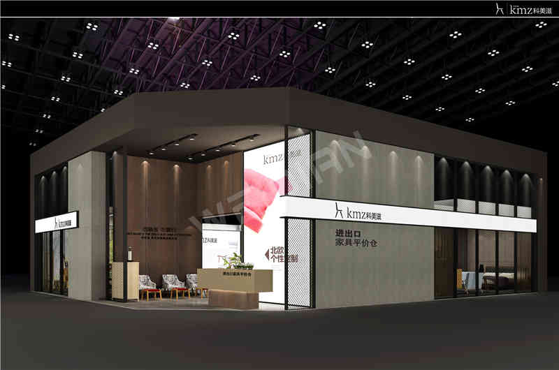 廣州展覽裝飾設計公司助力科美滋廣州國際家具展覽會Ciff展覽、展臺設計搭建