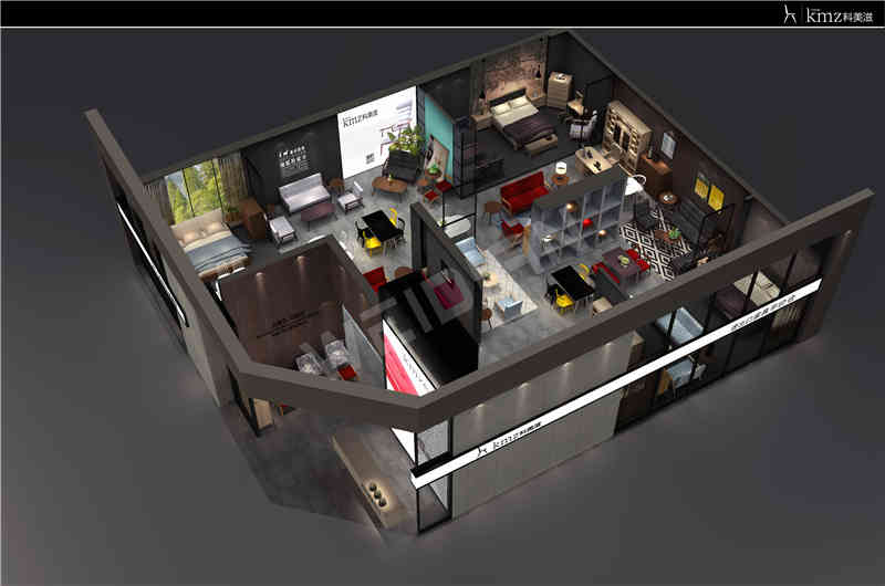 廣州展覽裝飾設計公司助力科美滋廣州國際家具展覽會Ciff展覽、展臺設計搭建