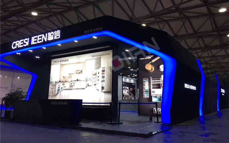 廣州展臺裝修公司設(shè)計聰信智能上海國際綠色廚房衛(wèi)浴展覽會廣州展臺裝修設(shè)計