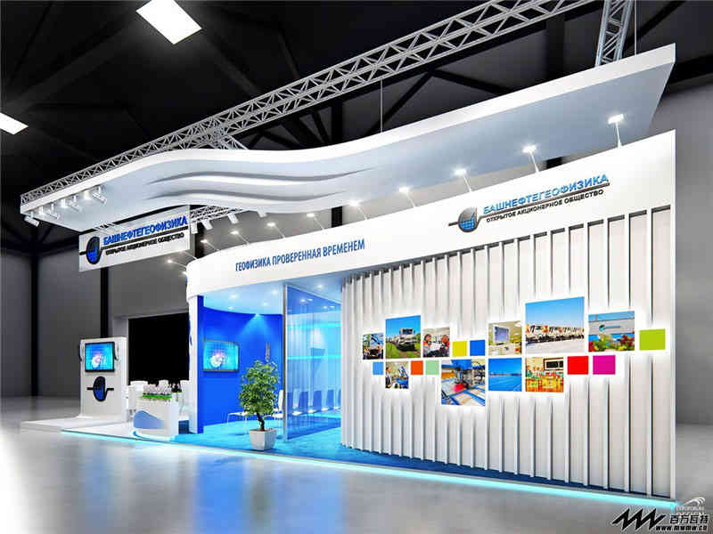 北京普源精電科技有限公司參展上海新國際博覽中心展覽設(shè)計展臺搭建2