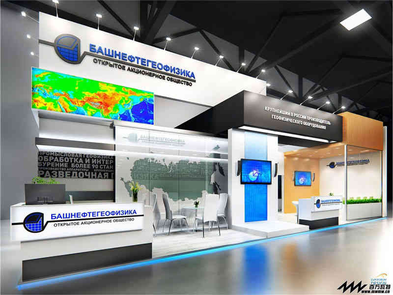 北京普源精電科技有限公司參展上海新國際博覽中心展覽設(shè)計展臺搭建5